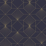 366072 Halcyon Plum Geometric Wallpaper