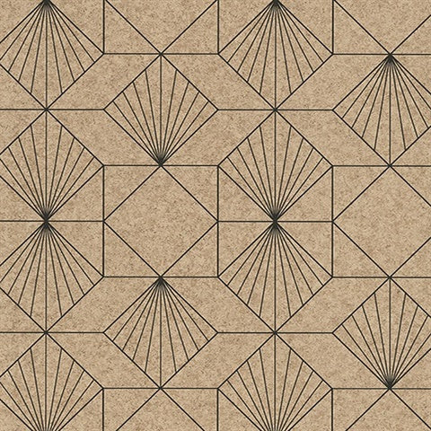 366080 Halcyon Sand Geometric Wallpaper