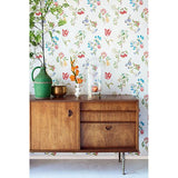 375020 Danique White Garden Wallpaper