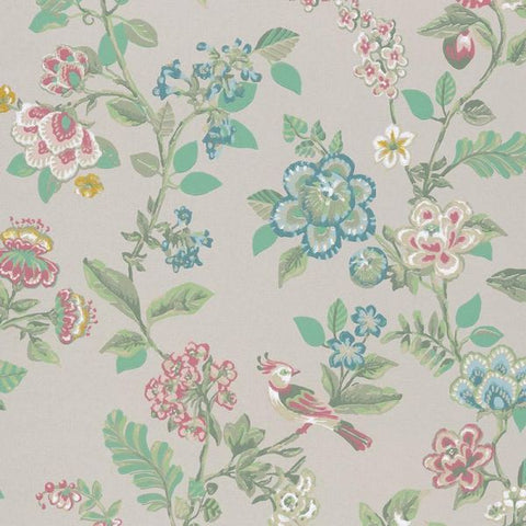 375060 Pip Studio 4 Abstract Flowers Birds Wallpaper