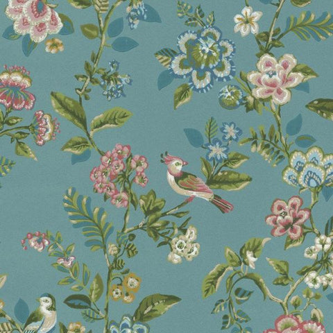 375062 Pip Studio 4 Abstract Flowers Birds Wallpaper