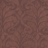 376002 Vallon Maroon Damask Wallpaper