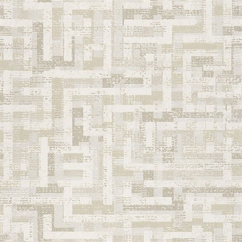 376010 Tebessa Champagne Geometric Wallpaper