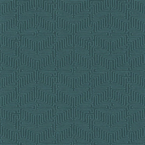 376060 Kairo Teal Geometric Wallpaper