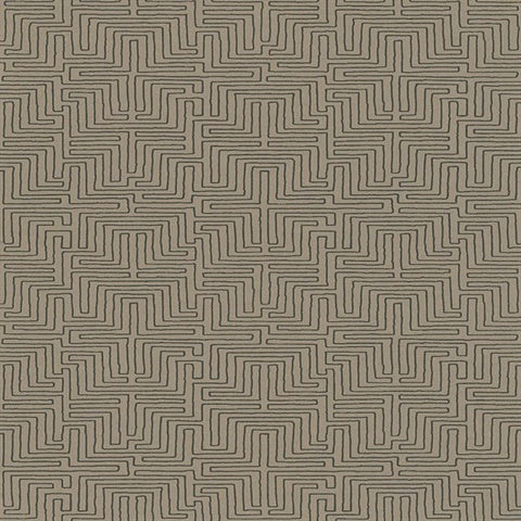 376062 Kairo Brown Geometric Wallpaper