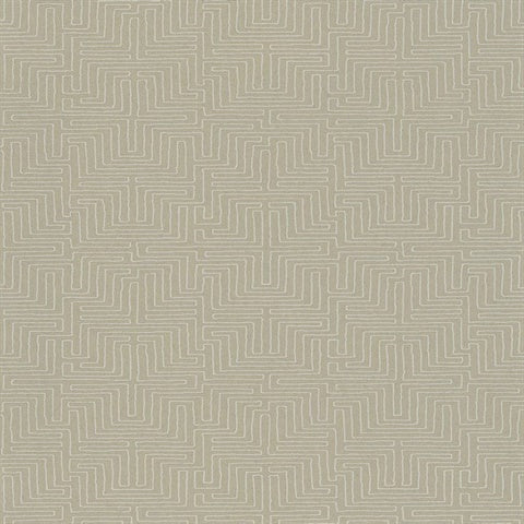 376064 Kairo Taupe Geometric Wallpaper