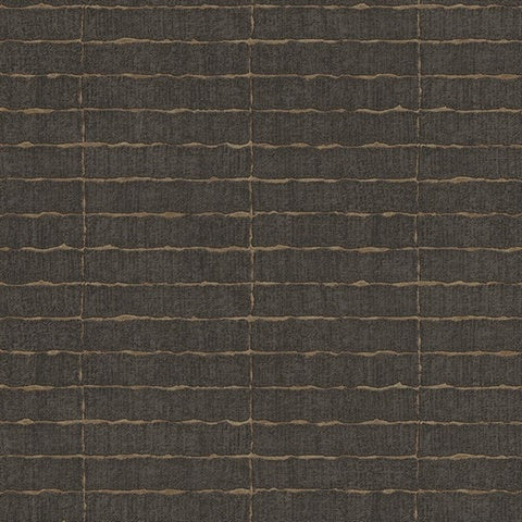 376072 Batna Dark Brown Brick Wallpaper