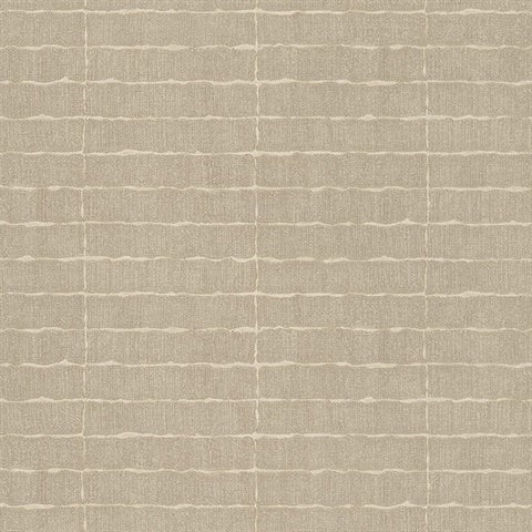 376074 Batna Taupe Brick Wallpaper