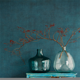 379005 Agata Teal Linen Wallpaper