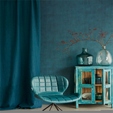 379005 Agata Teal Linen Wallpaper