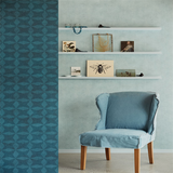 379023 Frey Teal Geometric Wallpaper