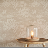 379033 Hedda Taupe Botanical Wallpaper