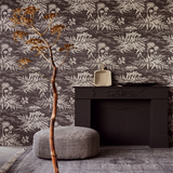 379035 Hedda Black Botanical Wallpaper