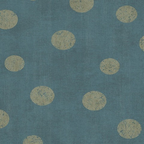 379044 Caro Teal Polka Dots Wallpaper