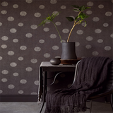 379045 Caro Charcoal Polka Dots Wallpaper