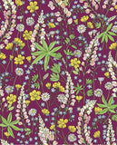 383503 Red Non Woven Colorful Floral Wallpaper
