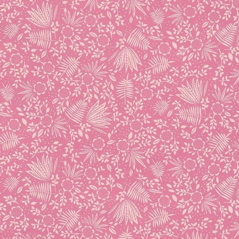 383541 Rice 2 Pink Floral Non-Woven Wallpaper