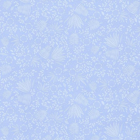 383543 Rice 2 Blue Floral Non-Woven Wallpaper