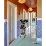 383544 Rice 2 Blue Floral Non-Woven Wallpaper