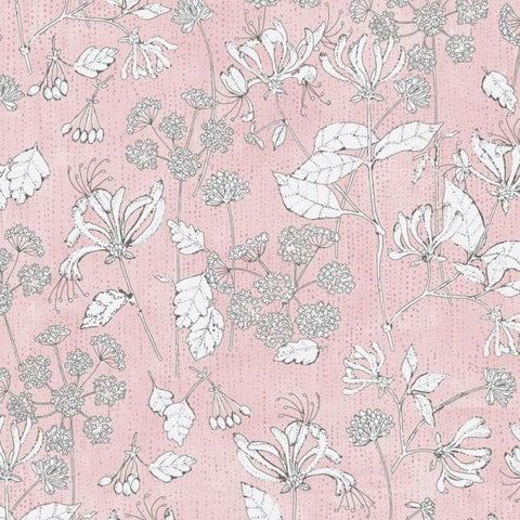 383560 Rice 2 Vintage Rose Botanical Wall Design Wallpaper
