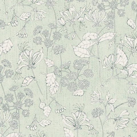 383561 Rice 2 Vintage Rose Botanical Wall Design Wallpaper