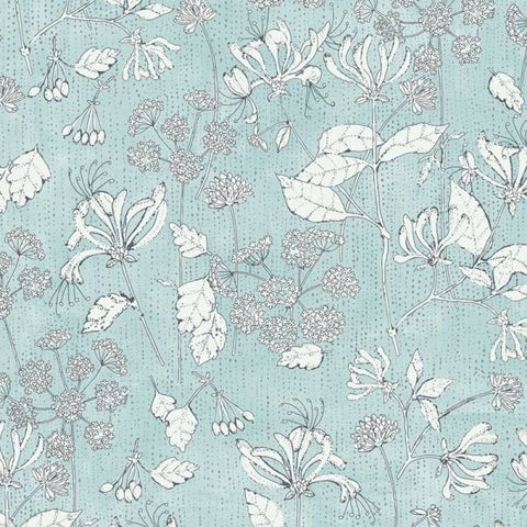 383562 Rice 2 Vintage Rose Botanical Wall Design Wallpaper