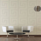 38609-4 Versace Ivory Greek Key Wallpaper