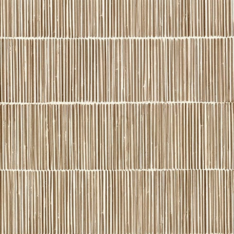 391513 Aspen Beige Natural Stripe Wallpaper