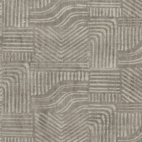 391534 Pueblo Taupe Global Geometric Wallpaper