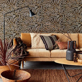 391550 Montrose Brown Leaves Wallpaper