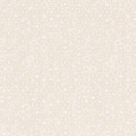 392530 Geometric Flowers Beige Cream Wallpaper