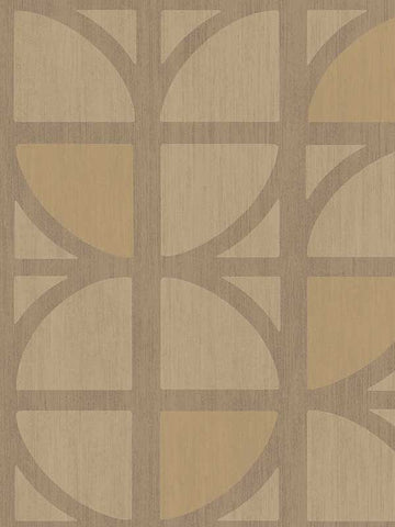 395811 Tulip Gold Geometric Trellis Wallpaper