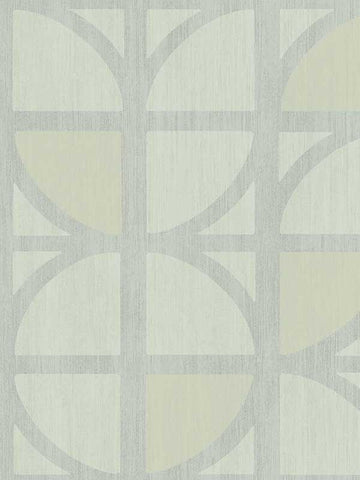 395812 Tulip Mint Geometric Trellis Wallpaper