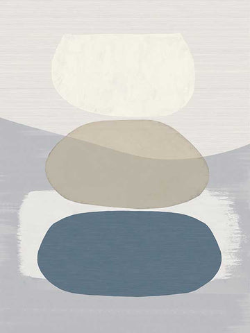 395892 Blue Balancing Rocks 3 Panel Wall Mural