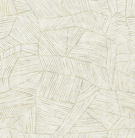 4014-26400 Aldabra Taupe Textured Geometric Wallpaper