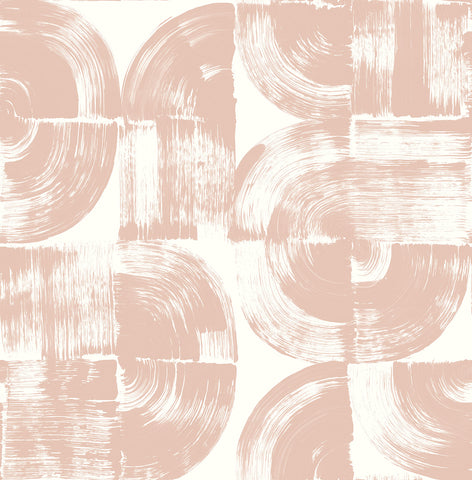 4014-26405 Giulietta Blush Painterly Geometric Wallpaper