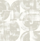 4014-26406 Giulietta Light Grey Painterly Geometric Wallpaper