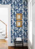 4014-26407 Giulietta Blue Painterly Geometric Wallpaper
