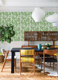 4014-26408 Giulietta Green Painterly Geometric Wallpaper