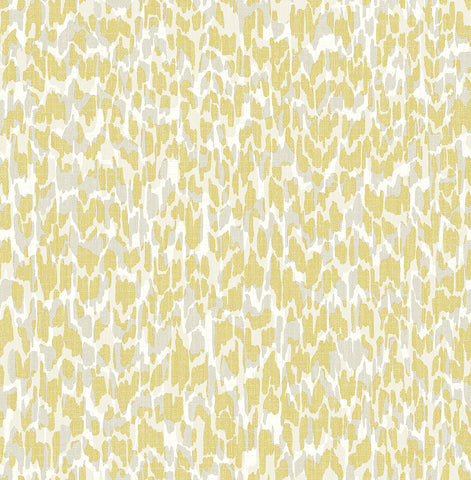 4014-26429 Flavia Yellow Animal Print Wallpaper