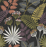 4014-26447 Praslin Black Botanical Wallpaper