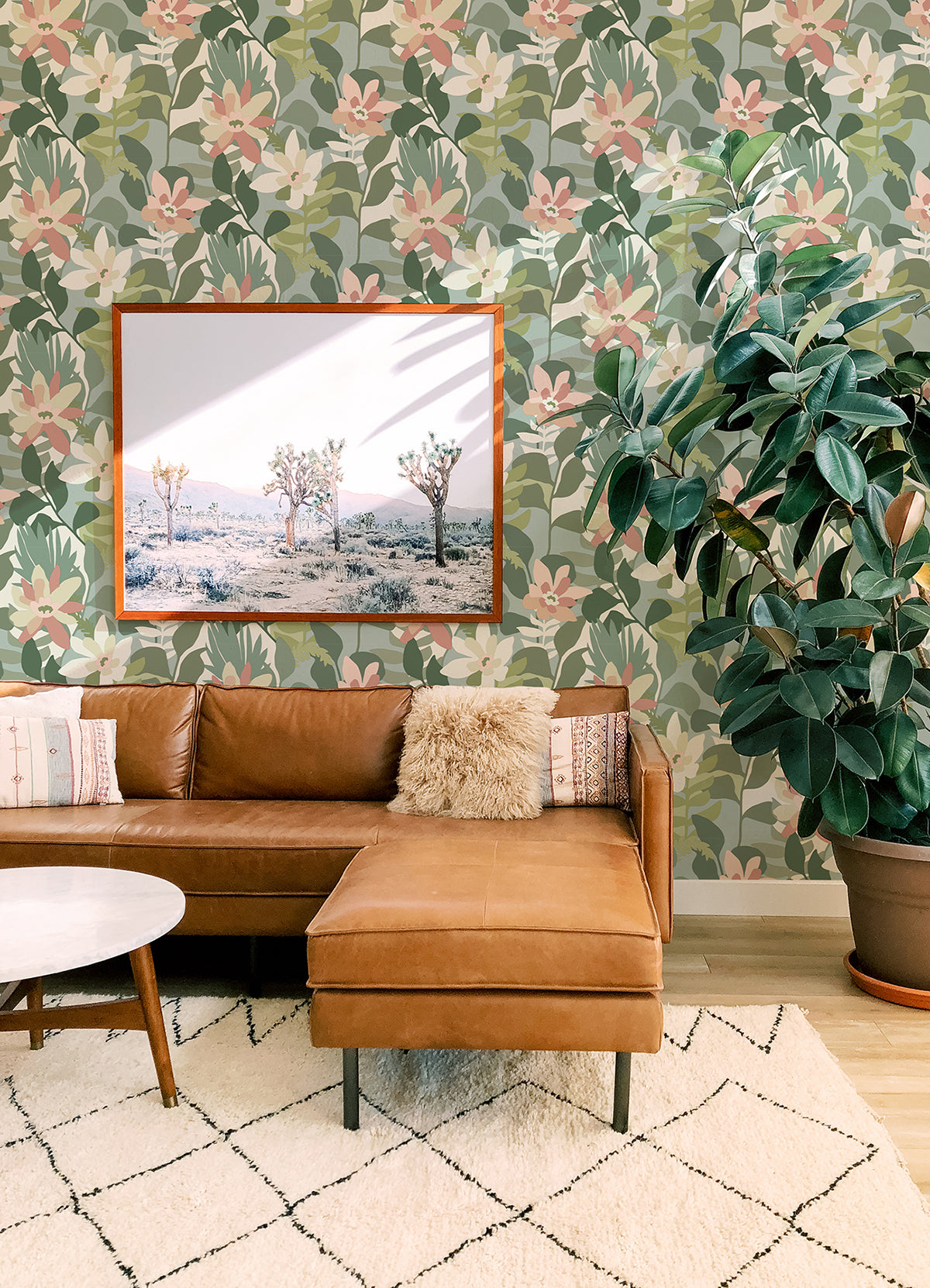 4014-26452 Koko Green Floral Wallpaper – wallcoveringsmart
