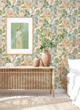 4014-26453 Koko Taupe Floral Wallpaper