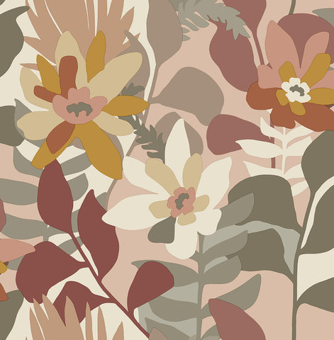 4014-26455 Koko Rose Floral Wallpaper