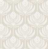 4014-26465 Palmier Light Grey Lotus Fan Wallpaper