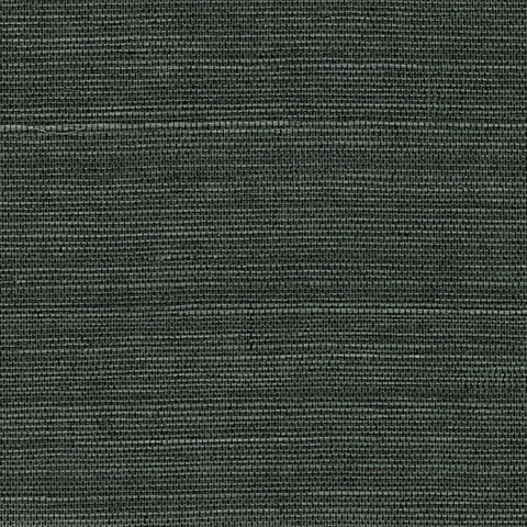 4018-0033 Kowloon Charcoal Sisal Grasscloth Wallpaper