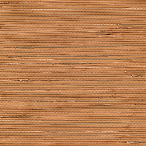 4018-0038 Honoka Peach Grasscloth Wallpaper