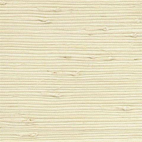 4018-0050 Battan Creme Grasscloth Wallpaper