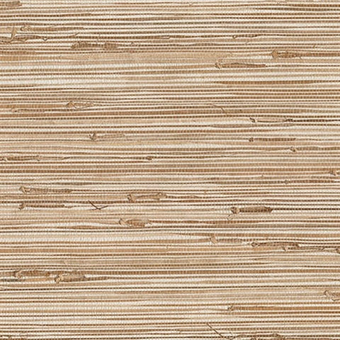 4018-0053 Kaziko Khaki Grasscloth Wallpaper