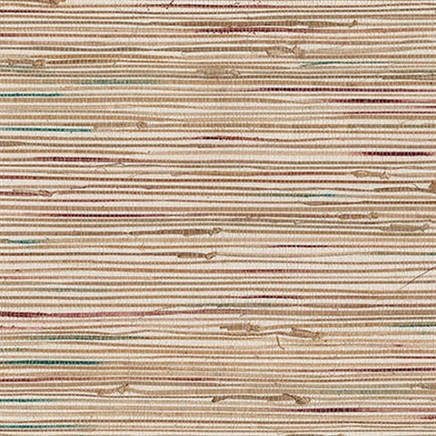 4018-0061 Ken Khaki Grasscloth Wallpaper
